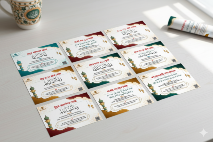 ৫০ পিস দোয়া স্টিকার+ইসলামিক ক্যালিগ্রাফি